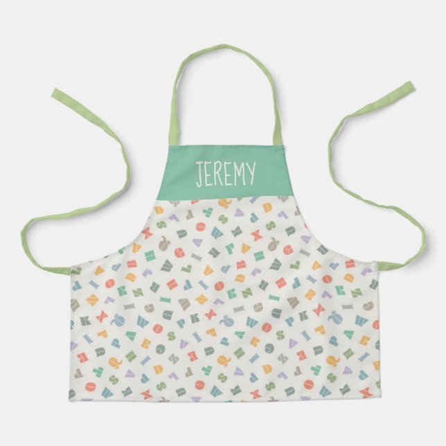 Personalized Alphabet ABC Name Apron (Front)