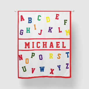 Personalized Alphabet Blackout Curtains