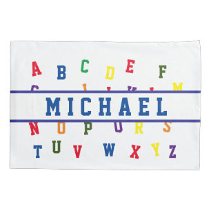 Personalized Alphabet Pillowcase