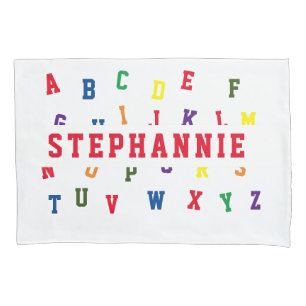 Personalized Alphabet Pillowcase