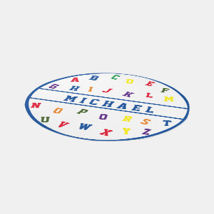 Personalized Alphabet  Rug
