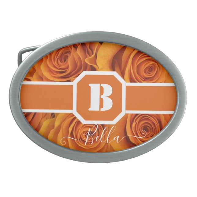 Personalized Alphabets letters Custom Name  Belt Buckle (Front)