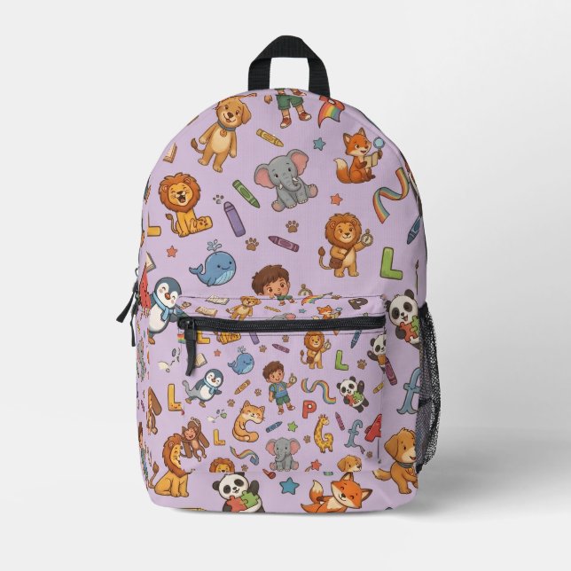 Personalized Alphaland Kid Explorer Backpack Rose (Front)
