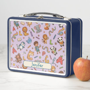 Personalized Alphaland Kids Lunch Blue Box