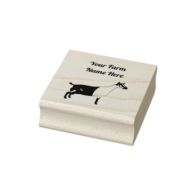 Personalized Alpine Dairy Goat Rubber Stamp (Stamp)