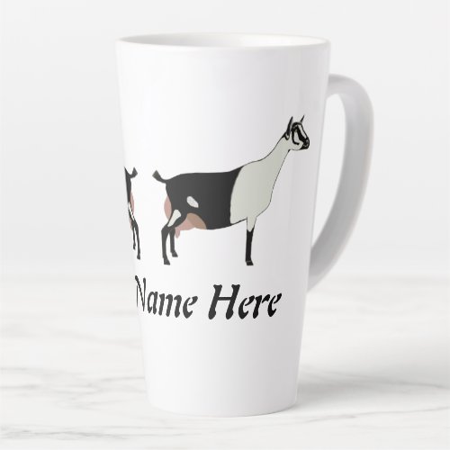 Personalized Alpine Dairy Goat Show Herd Latte Mug