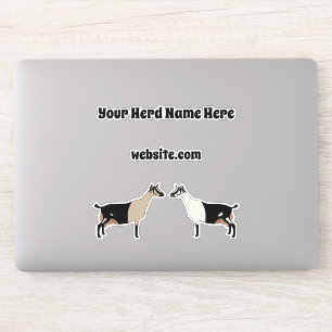 Personalized Alpine Dairy Goat Sticker