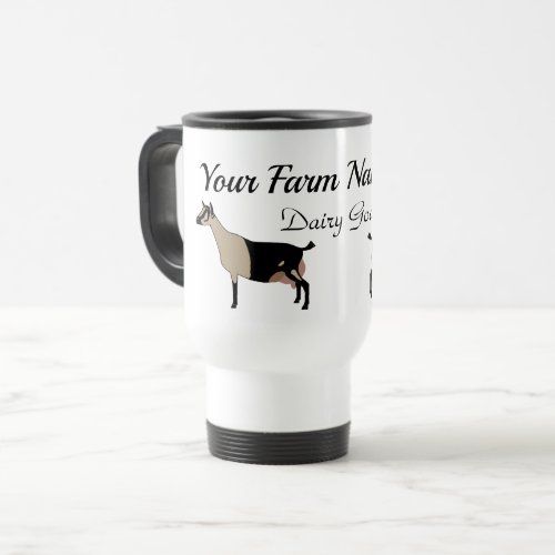 Personalized Alpine Dairy Goat Travel Mug