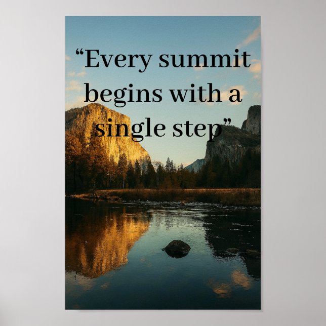 Personalized Alpine Reflection Chalkboard Print (Front)