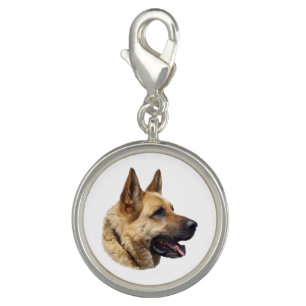 Personalized Alsatian German shepherd dog Charm