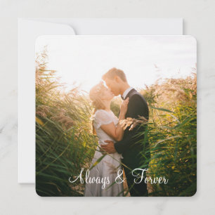 Personalized "Always & Forever" Photo Border Card