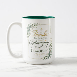 Personalized Amazing Coworker Retirement Two-Tone Coffee Mug