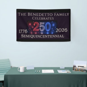 Personalized America 250 Semiquincentennial Party Banner