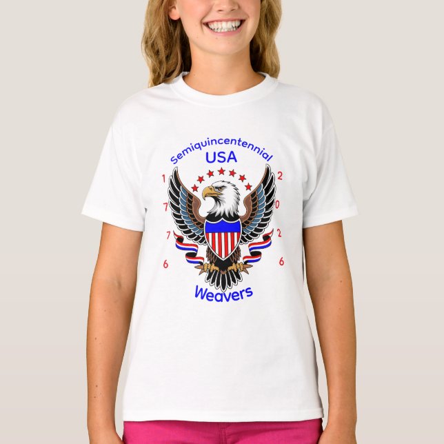 Personalized American 250th Birthday T-Shirt (Front)