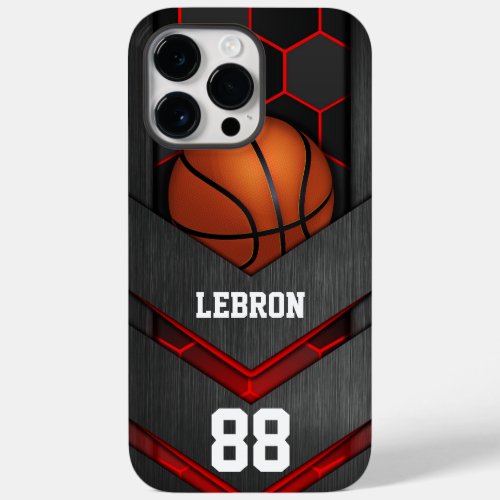 Personalized American Basket ball Number  Name Case_Mate iPhone 14 Pro Max Case