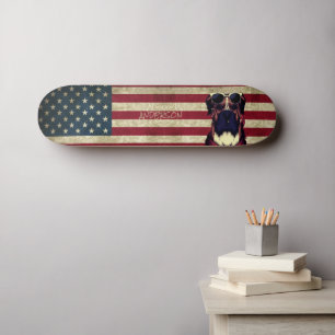 Personalized American Bull Dog Skateboard