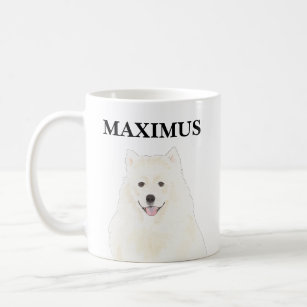 Personalized American Eskimo Samoyed Dog Coffee Mug