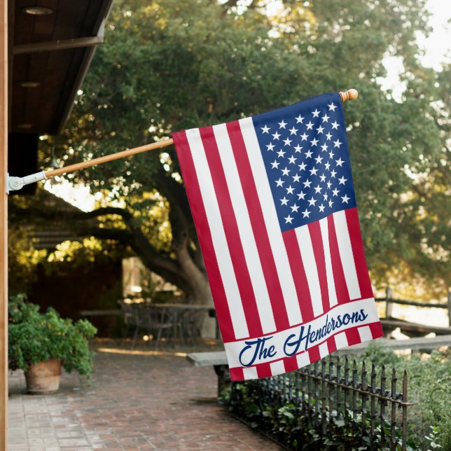 PERSONALIZED American Flag (In SItu)