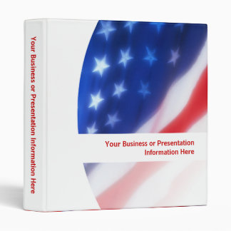Personalized American Flag Binder