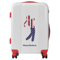 Personalized American Flag Golf Player