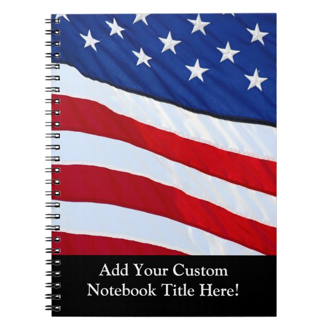 Personalized American Flag Patriotic Journal (Front)
