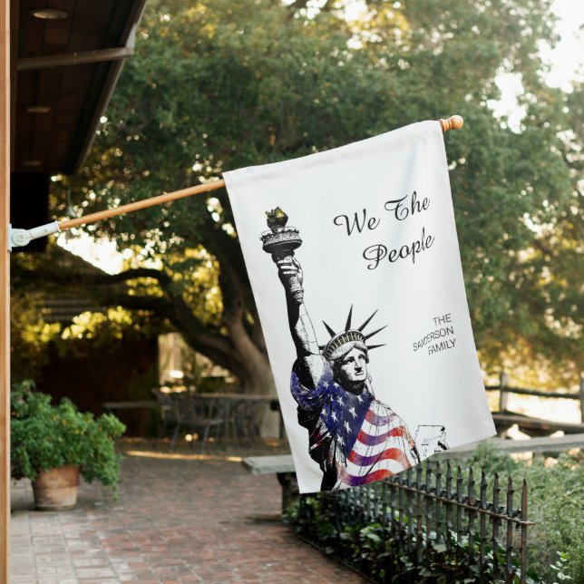 Personalized American Flag We the People  (In SItu)