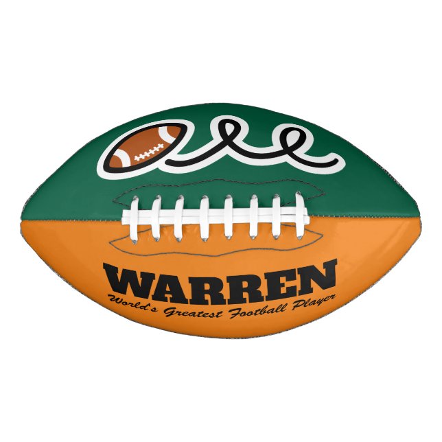 Personalized American Football ball gift (Front)