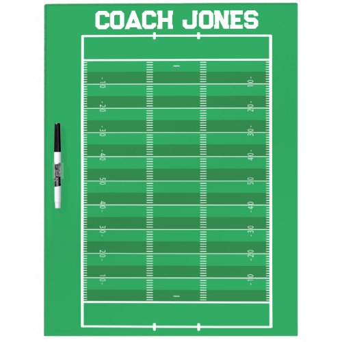 Personalized  American football Coach  Dry Erase Board