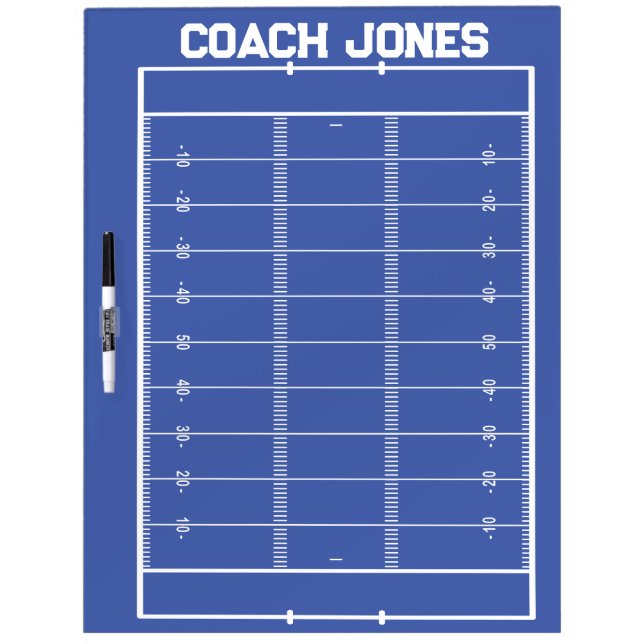 Personalized  American football Coach  Dry Erase Board (Front)