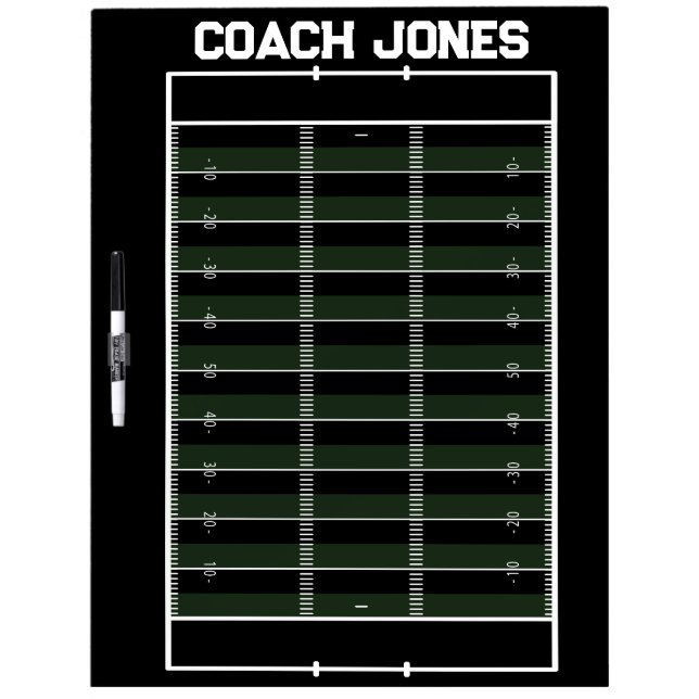 Personalized  American football Coach  Dry Erase Board (Front)
