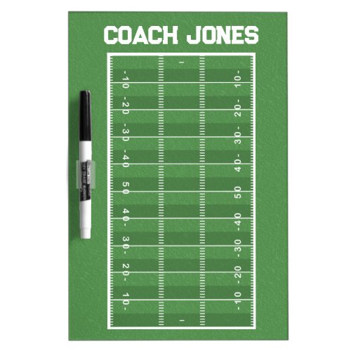 Personalized  American football Coach Dry Erase Board
