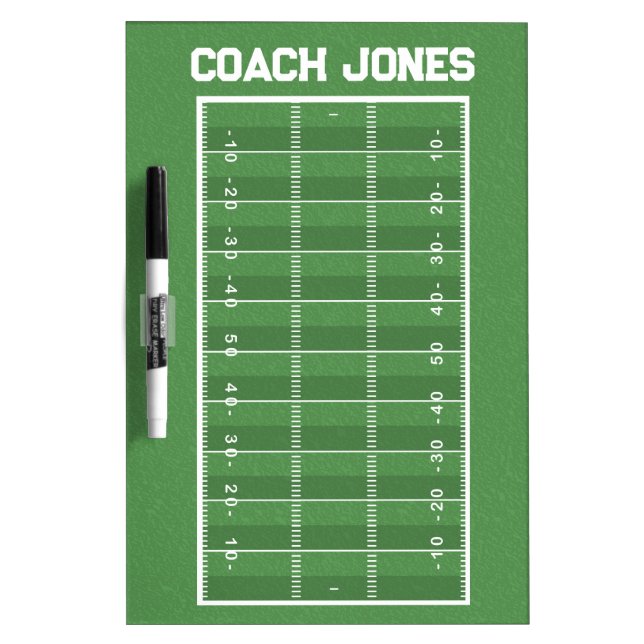 Personalized  American football Coach Dry Erase Board (Front)