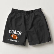 Personalized American Football Coach Name Boxers at Zazzle
