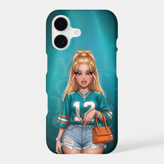 Personalized American Football Fan Phone Case (Back)