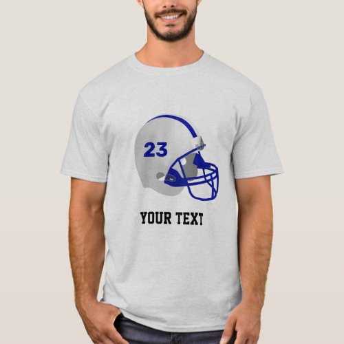Personalized American Football Helmet  T_Shirt