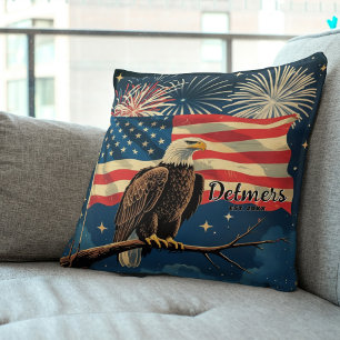 Personalized American Grandeur Throw Pillow