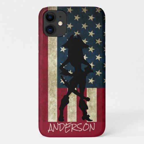 Personalized American Pirate Girl iPhone 11 Case