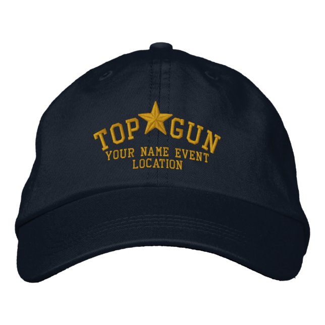 Personalized American Star Embroidery Embroidered Baseball Cap (Front)