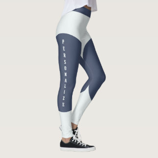 Personalized American Women Style Grey Blue Cyan Leggings