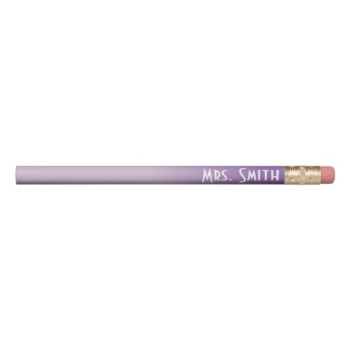 Personalized Amethyst Orchid Ombre Pencil