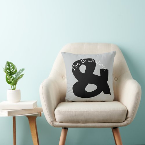 Personalized Ampersand Pillow