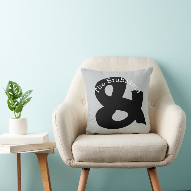 Personalized Ampersand Pillow (Chair)