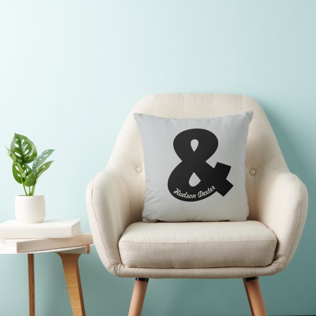 Personalized Ampersand Pillow (Chair)