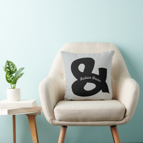 Personalized Ampersand Pillow