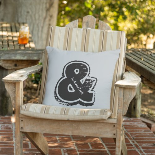 Personalized Ampersand Pillow