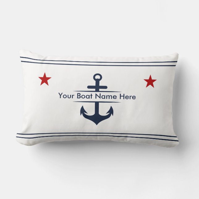Personalized Anchor Pillow (Front)