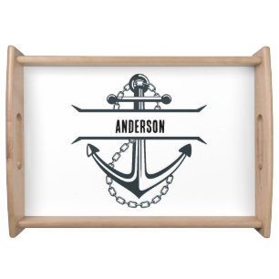 Personalized Anchor Serving Tray