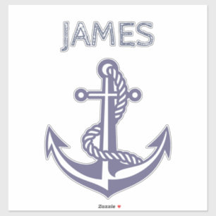 Personalized Anchor Sticker