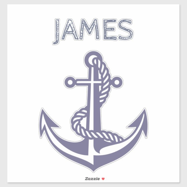 Personalized Anchor Sticker (Sheet)
