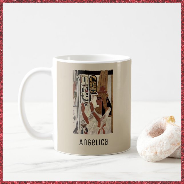 Personalized Ancient Egypt Hieroglyphics Mug (Bookmark my store! https://www.zazzle.com/store/capricepetit)